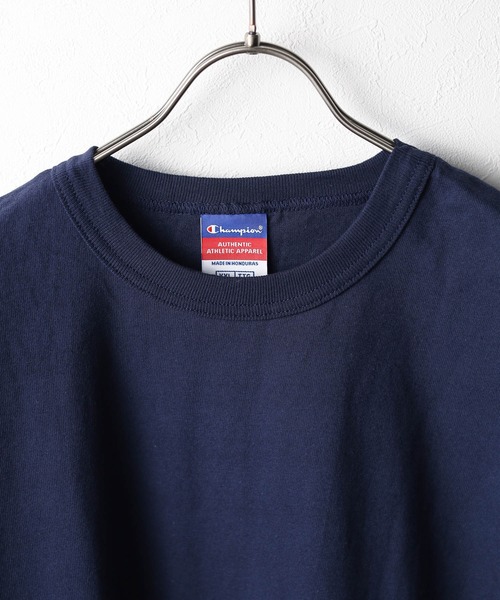Champion（チャンピオン）の「【W】【it】【ut21】【CHAMPION】 7oz HERITAGE JERSEY　チャンピオン　ヘビーオンススーパービッグTシャツ（Tシャツ/カットソー・メンズ・ネイビー/ホワイト/グレー/ブラック/オートミール・XXX-LARGE/XX-LARGE）」の9枚目の写真
