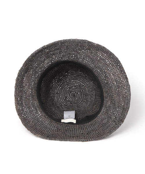 studio CLIP（スタディオクリップ）の「ラフィア細編みハット（ハット・レディース・チャコール/ナチュラル/ブラウン・FREE）」の16枚目の写真