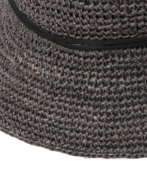 studio CLIP（スタディオクリップ）の「ラフィア細編みハット（ハット・レディース・チャコール/ナチュラル/ブラウン・FREE）」の14枚目の写真