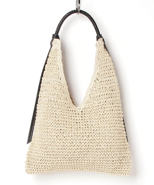 fredy emue（フレディエミュ）の「トライアングルペーパートートバッグ（トートバッグ・レディース・アイボリー/ベージュ・FREE）」の5枚目の写真