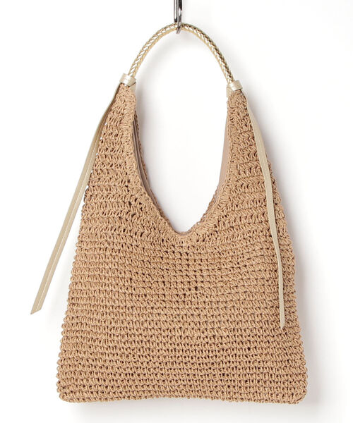 fredy emue（フレディエミュ）の「トライアングルペーパートートバッグ（トートバッグ・レディース・アイボリー/ベージュ・FREE）」の6枚目の写真