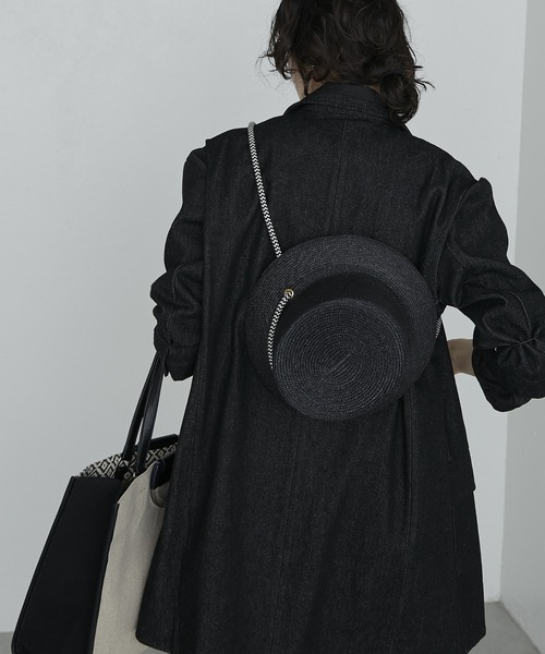 FERRUCCIO VECCHI（フェリシオベッキ）の「【FERRUCCIO VECCH（フェリシオヴェッキ）】ロープ付カンカン帽（ハット・レディース・ピンク/ブラック・FREE）」の11枚目の写真