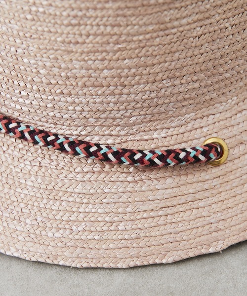 FERRUCCIO VECCHI（フェリシオベッキ）の「【FERRUCCIO VECCH（フェリシオヴェッキ）】ロープ付カンカン帽（ハット・レディース・ピンク/ブラック・FREE）」の17枚目の写真