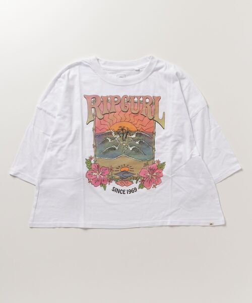 rip curl（リップカール）の「【RIPCURL（リップカール）】レディースロゴ半袖Tシャツ　BARRELLED HERITAGE CROP（Tシャツ/カットソー・レディース・ブラック系その他/ホワイト・SMALL/X-SMALL）」の11枚目の写真