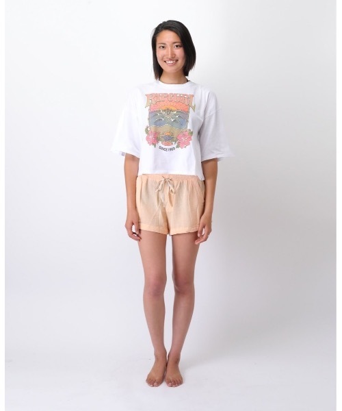 rip curl（リップカール）の「【RIPCURL（リップカール）】レディースロゴ半袖Tシャツ　BARRELLED HERITAGE CROP（Tシャツ/カットソー・レディース・ブラック系その他/ホワイト・SMALL/X-SMALL）」の17枚目の写真