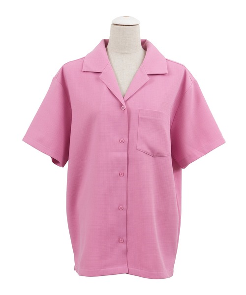 PUNYUS(プニュズ)の「オープンカラーシャツ(シャツ/ブラウス・レディース・ピンク/ブラック/ホワイト/ブルー・3/2/4/1)」の13枚目の写真