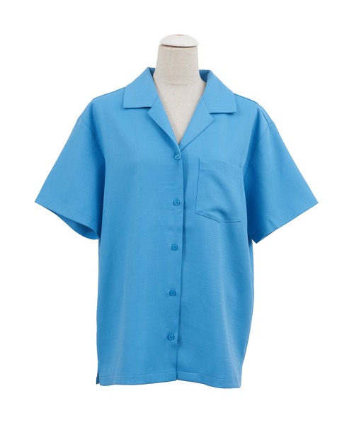 PUNYUS(プニュズ)の「オープンカラーシャツ(シャツ/ブラウス・レディース・ピンク/ブラック/ホワイト/ブルー・3/2/4/1)」の15枚目の写真