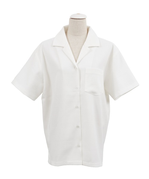 PUNYUS(プニュズ)の「オープンカラーシャツ(シャツ/ブラウス・レディース・ピンク/ブラック/ホワイト/ブルー・3/2/4/1)」の14枚目の写真