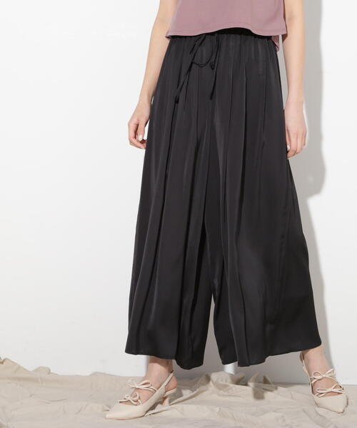 JILL by JILL STUART（ジルバイジルスチュアート）の「◇ボリュームワイドパンツ（その他パンツ・レディース・ブラック/グレー・FREE）」の6枚目の写真