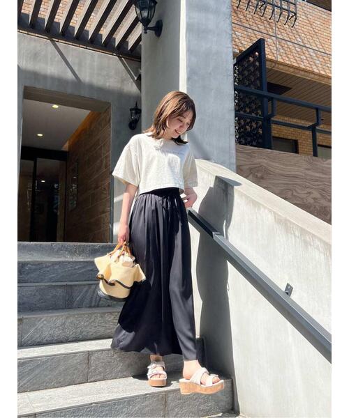 JILL by JILL STUART（ジルバイジルスチュアート）の「◇ボリュームワイドパンツ（その他パンツ・レディース・ブラック/グレー・FREE）」の11枚目の写真