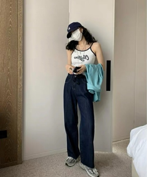 Chick（チック）の「▲Front Design Camisole / フロントロゴキャミソール タンクトップ（キャミソール・レディース・ブラック/レッド/ブルー/ホワイト・FREE）」の10枚目の写真