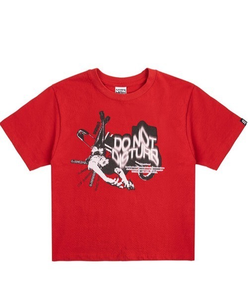 A'GEM9(エージェムナイン)の「A'GEM/9 × .kom『runningHIGH/ランニングハイ』DON'T DISTURB CROP TEE / ドント ディスターブクロップ 半袖カットソー(Tシャツ/カットソー・レディース・ホワイト/カーキ・FREE)」の14枚目の写真
