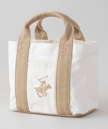 BEVERLY HILLS POLO CLUB（ビバリーヒルズポロクラブ）の「【BEVERLY HILLS POLO CLUB/ビバリーヒルズポロクラブ 】キャンバス ミニトートバッグ ブランド ロゴ ポニー 刺繍 BHPC ハンドバッグ（トートバッグ）」