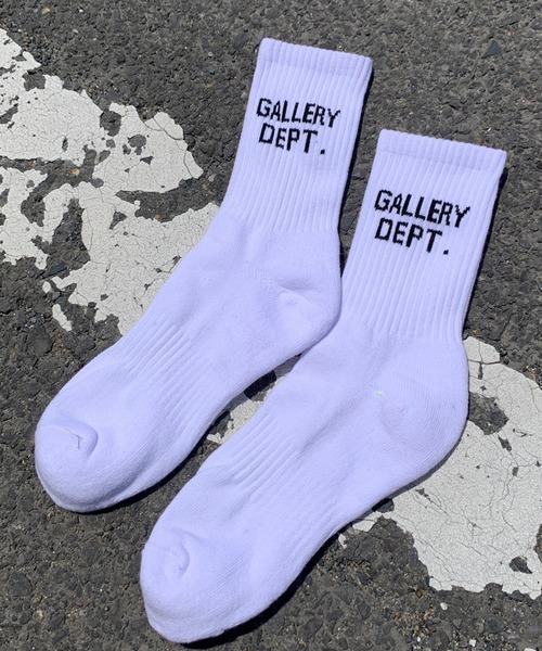 non-hedge(ノンヘッジ)の「2段ロゴソックス(ソックス/靴下・レディース・ブルー/ホワイト/ピンク/ブラック・F)」の2枚目の写真