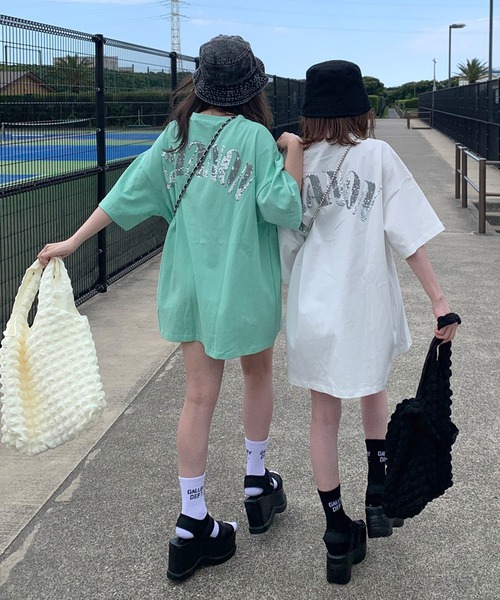 non-hedge(ノンヘッジ)の「2段ロゴソックス(ソックス/靴下・レディース・ブルー/ホワイト/ピンク/ブラック・F)」の10枚目の写真