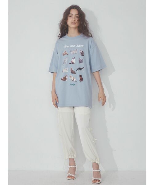 merry jenny（メリージェニー）の「We are CAT Tee（Tシャツ/カットソー・レディース・オフホワイト/ピンク/ブルー/チャコールグレー・FREE）」の21枚目の写真