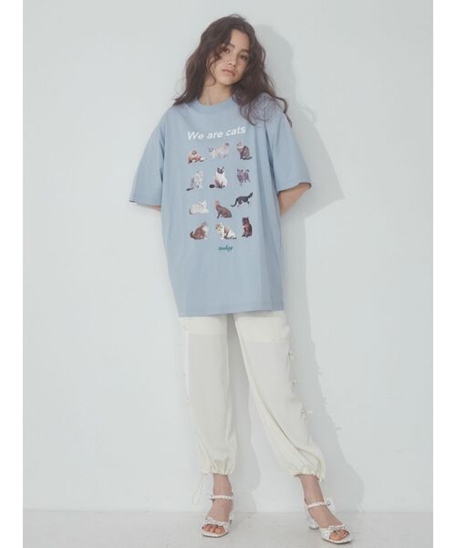 merry jenny（メリージェニー）の「We are CAT Tee（Tシャツ/カットソー・レディース・オフホワイト/ピンク/ブルー/チャコールグレー・FREE）」の22枚目の写真