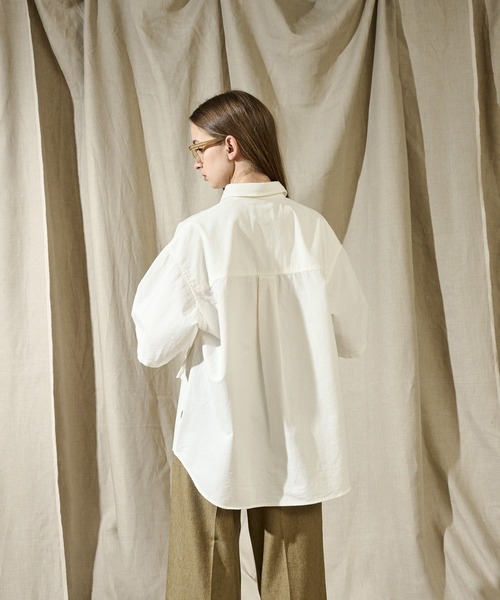 WETTEMPT(ウィテンプト)の「SAND WASH BIG POCKET SHIRT /サンドウォッシュビッグポケットシャツ(シャツ/ブラウス・メンズ・オフホワイト/サックスブルー・SMALL/MEDIUM/LARGE)」の3枚目の写真
