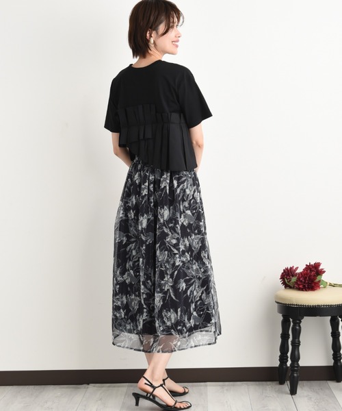 INTERPLANET（インタープラネット）の「ＴＣブロードアシメフリルＴシャツ（Tシャツ/カットソー・レディース・ブラック/オフホワイト・FREE）」の11枚目の写真