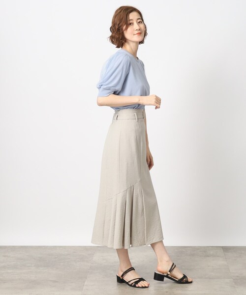 grove(グローブ)の「◆上品フェミニンな袖チュールニットプルオーバー(ニット/セーター・レディース・ブラック/ダークブラウン/ブルー/アイボリー・02/03/04/01/05)」の11枚目の写真