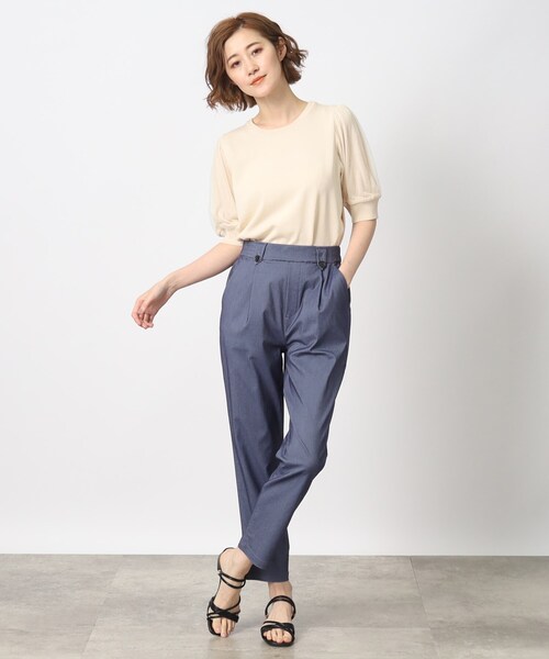 grove(グローブ)の「◆上品フェミニンな袖チュールニットプルオーバー(ニット/セーター・レディース・ブラック/ダークブラウン/ブルー/アイボリー・02/03/04/01/05)」の17枚目の写真