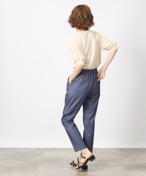 grove(グローブ)の「◆上品フェミニンな袖チュールニットプルオーバー(ニット/セーター・レディース・ブラック/ダークブラウン/ブルー/アイボリー・02/03/04/01/05)」の19枚目の写真