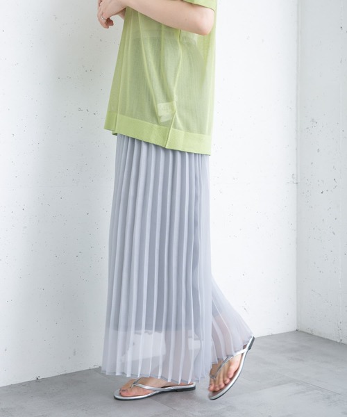 KBF（ケイビーエフ）の「グリッタープリーツスカート（スカート・レディース・ブラック/オフホワイト/グレー・ONE）」の22枚目の写真