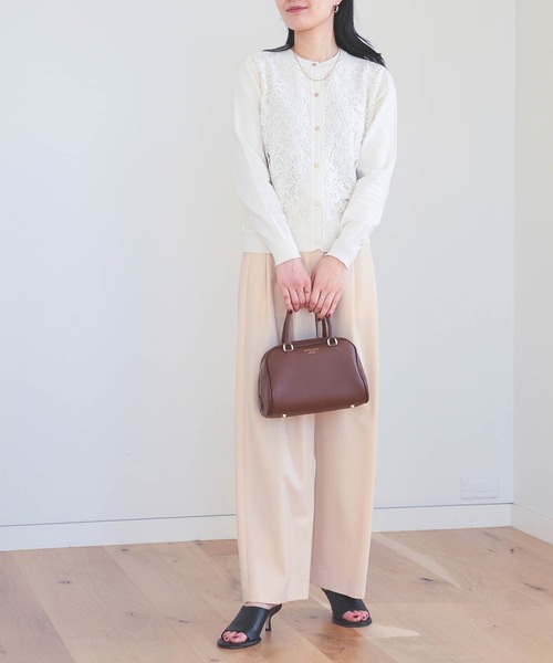 BEAMS HEART(ビームスハート)の「フロントレース ニットカーディガン(手洗い可能)(カーディガン/ボレロ・レディース・ホワイト系その他5/ブラック/ブラウン系その他4・FREE)」の15枚目の写真