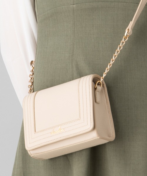 dazzlin(ダズリン)の「dazzlin/ダズリン シュリンクナノショルダーバッグ(ショルダーバッグ・レディース・ブルーグレー/ブラウン/ベージュ/アイボリー/ローズ/ブラック/グリーン/ボルドー/ベージュ系その他・FREE)」の5枚目の写真