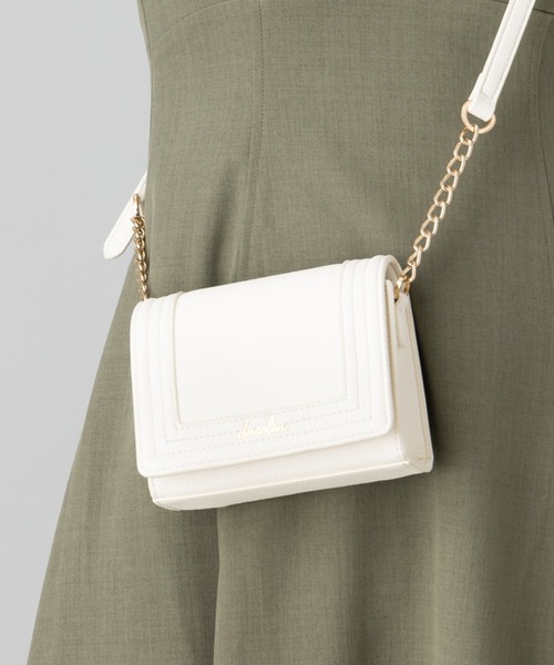 dazzlin(ダズリン)の「dazzlin/ダズリン シュリンクナノショルダーバッグ(ショルダーバッグ・レディース・ブルーグレー/ブラウン/ベージュ/アイボリー/ローズ/ブラック/グリーン/ボルドー/ベージュ系その他・FREE)」の2枚目の写真