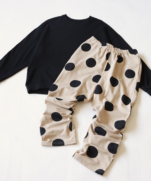 antiqua(アンティカ)の「綿100%ドット柄ルームウェア(ルームウェア/パジャマ・レディース・ブラック・FREE)」の15枚目の写真