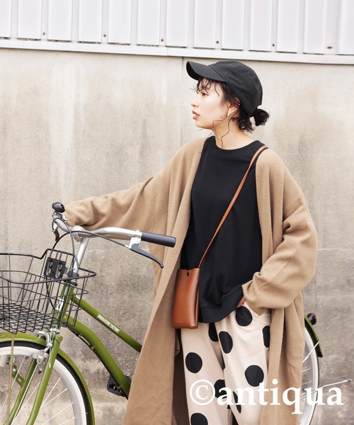 antiqua(アンティカ)の「綿100%ドット柄ルームウェア(ルームウェア/パジャマ・レディース・ブラック・FREE)」の11枚目の写真