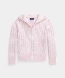 POLO RALPH LAUREN CHILDRENSWEAR（ポロ ラルフ ローレン チルドレンズウェア）の「ミニケーブル コットン フルジップ フーディ（ニット/セーター）」