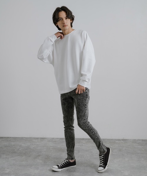 Rocky Monroe(ロッキーモンロー)の「スーパーストレッチ スキニーデニムパンツ(デニムパンツ・メンズ・ライトブラック/ブラック/ライトブルー/インディゴブルー/ライトインディゴブルー・LL/M/L)」の8枚目の写真
