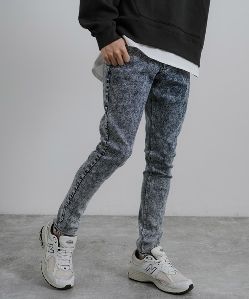 Rocky Monroe(ロッキーモンロー)の「スーパーストレッチ スキニーデニムパンツ(デニムパンツ・メンズ・ライトブラック/ブラック/ライトブルー/インディゴブルー/ライトインディゴブルー・LL/M/L)」の19枚目の写真