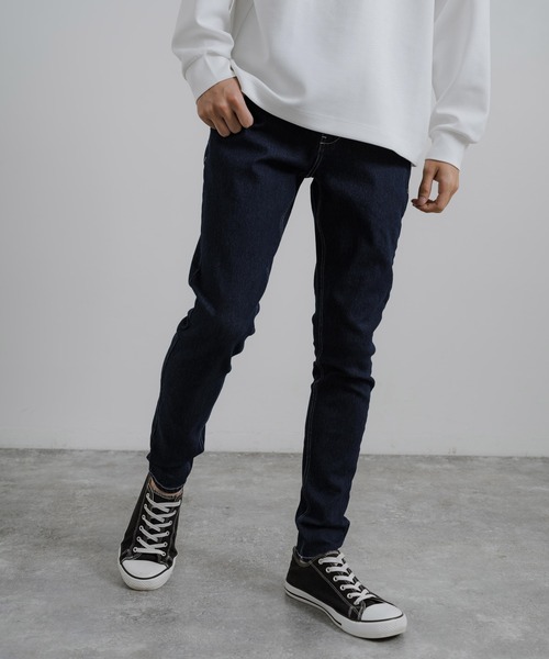 Rocky Monroe(ロッキーモンロー)の「スーパーストレッチ スキニーデニムパンツ(デニムパンツ・メンズ・ライトブラック/ブラック/ライトブルー/インディゴブルー/ライトインディゴブルー・LL/M/L)」の14枚目の写真