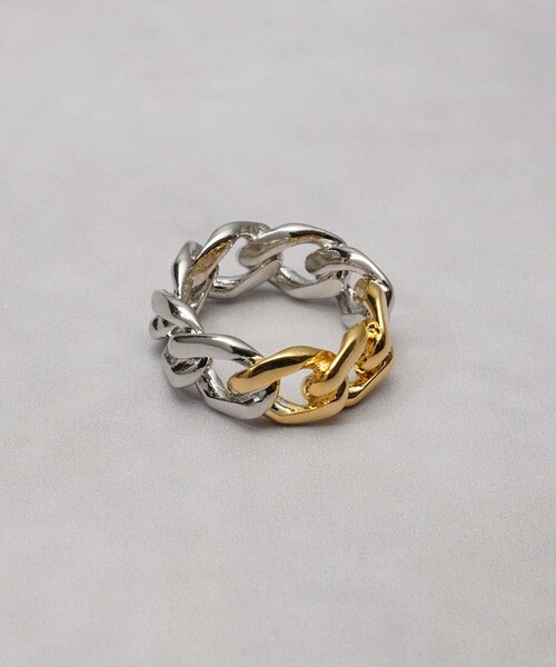 tk.TAKEO KIKUCHI（ティーケータケオキクチ）の「◆チェーンリング（リング・メンズ・シルバー/シルバー系2/ゴールド/シルバー系/シルバー系1/ブラック系1・13/17）」の4枚目の写真