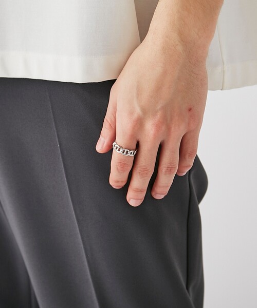 tk.TAKEO KIKUCHI（ティーケータケオキクチ）の「◆チェーンリング（リング・メンズ・シルバー/シルバー系2/ゴールド/シルバー系/シルバー系1/ブラック系1・13/17）」の11枚目の写真