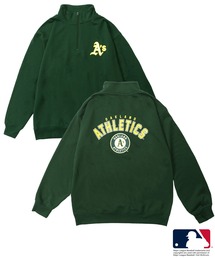新品未使用　【MLB】　スウェット　ベースボールロゴ　グリーン　クルーネック　緑 MLB｜メジャーリーグベースボールのスウェット（グリーン
