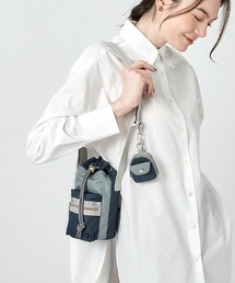 LeSportsac（レスポートサック）の「MINI DRAWSTRING BAG ドーブ/アンカーブルー（ショルダーバッグ・キッズ）」