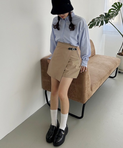 one after another NICE CLAUP（ワンアフターアナザーナイスクラップ）の「シャツ×ニットベストセット（ベスト・レディース・アイボリー/ネイビー/グレー・FREE）」の18枚目の写真