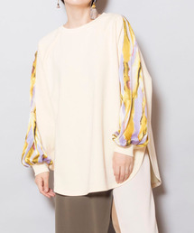 OSMOSIS | 【WEB限定アイテム】切替ｽﾘｰﾌﾞﾌﾟﾙｵｰﾊﾞｰ(Tシャツ/カットソー)