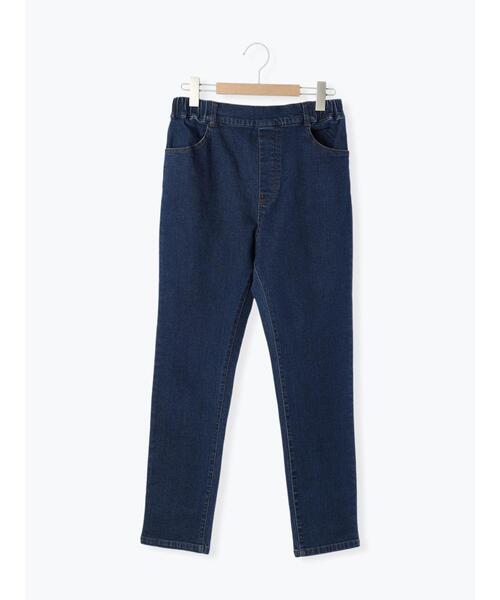 Samansa Mos2（サマンサ モスモス）の「ストレッチデニムスリムパンツ（デニムパンツ・レディース・ネイビー/ブルー・F）」の2枚目の写真