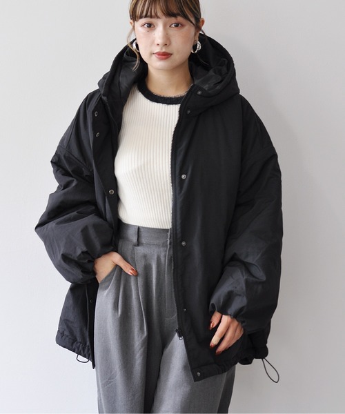 【セール】オーバーサイズ中綿ナイロンモンスターパーカー（ダウンジャケット/コート）｜Meli rich（メリーリッチ）