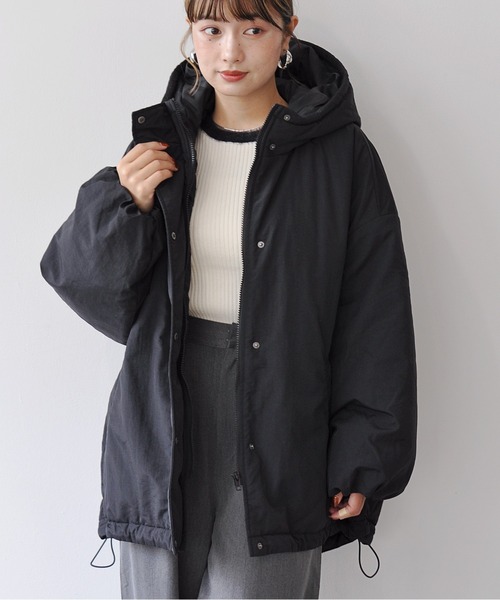 【セール】オーバーサイズ中綿ナイロンモンスターパーカー（ダウンジャケット/コート）｜Meli rich（メリーリッチ）