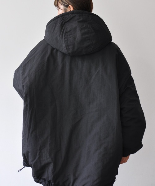 【セール】オーバーサイズ中綿ナイロンモンスターパーカー（ダウンジャケット/コート）｜Meli rich（メリーリッチ）