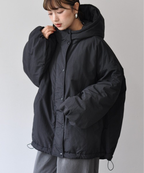 【セール】オーバーサイズ中綿ナイロンモンスターパーカー（ダウンジャケット/コート）｜Meli rich（メリーリッチ）