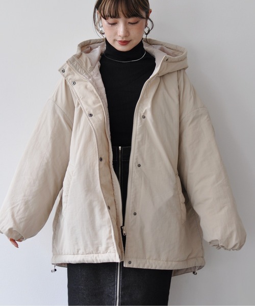 【セール】オーバーサイズ中綿ナイロンモンスターパーカー（ダウンジャケット/コート）｜Meli rich（メリーリッチ）