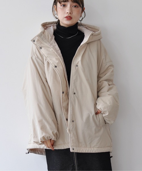 【セール】オーバーサイズ中綿ナイロンモンスターパーカー（ダウンジャケット/コート）｜Meli rich（メリーリッチ）