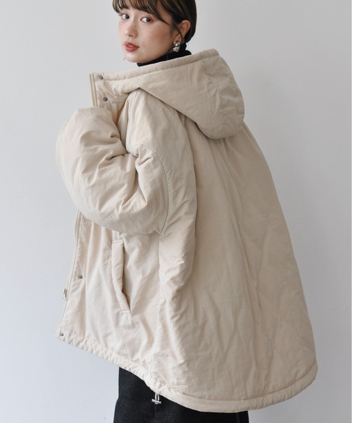 【セール】オーバーサイズ中綿ナイロンモンスターパーカー（ダウンジャケット/コート）｜Meli rich（メリーリッチ）